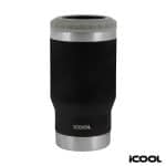 iCOOL Oswego 14 oz. Double Wall Stainless Steel Can Cooler / Tumbler - 1